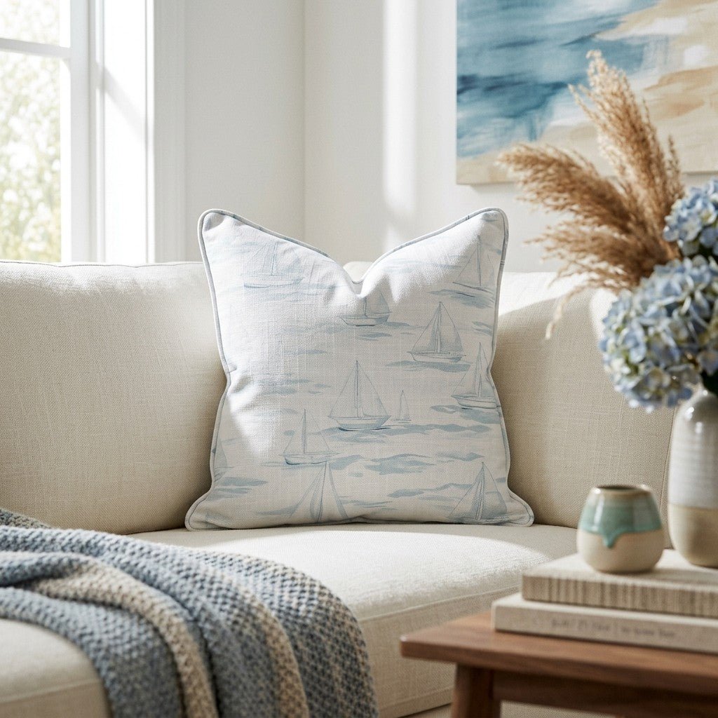 Sail Away Throw Pillow - Benton Lane Home - Lemon Park