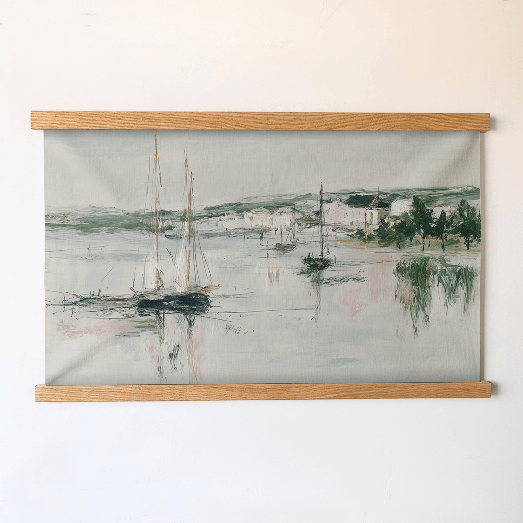 Sail in the Bay - Tapestry - Benton Lane Home - Lemon Park