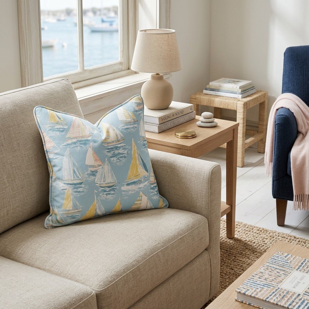 Sailing Away Throw Pillow - Benton Lane Home - Hillcroft Home
