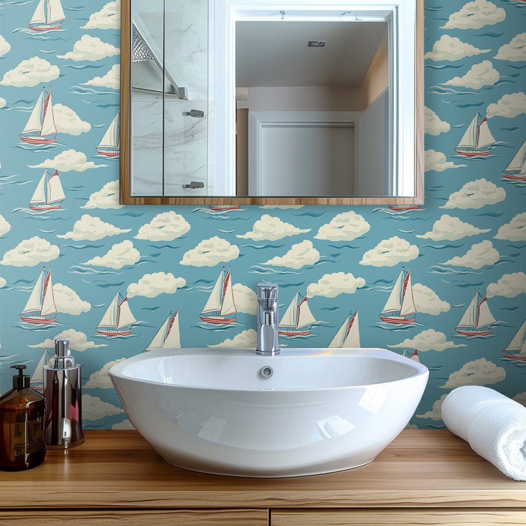 Sailor Wallpaper - Benton Lane Home - Painted Paper