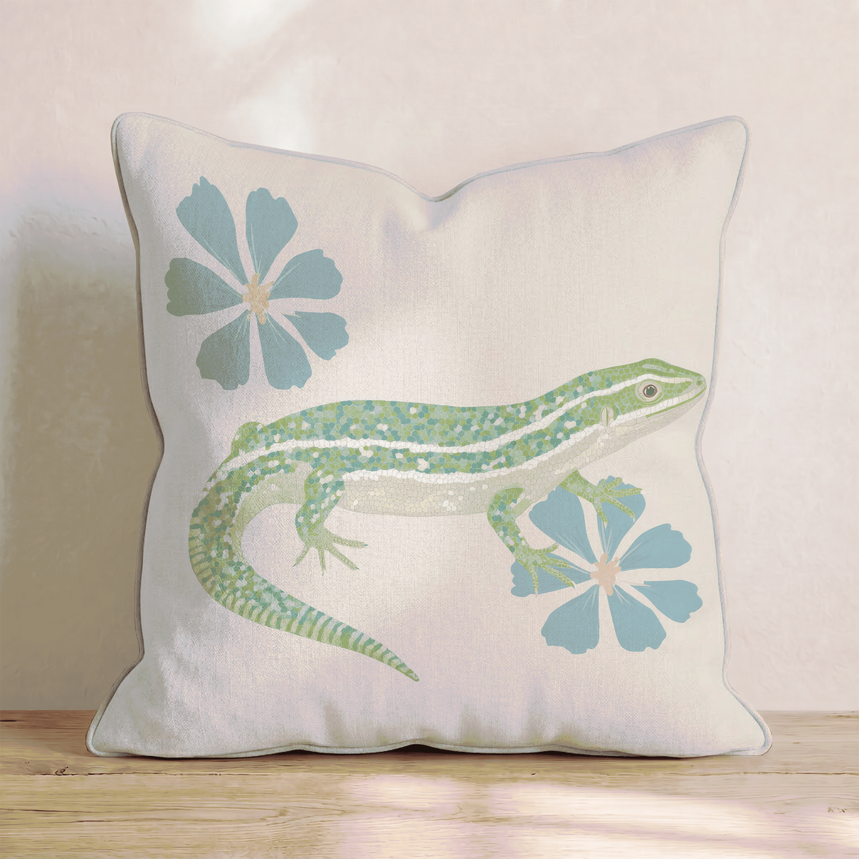 Salamander Garden Throw Pillow - Benton Lane Home - Hillcroft Home