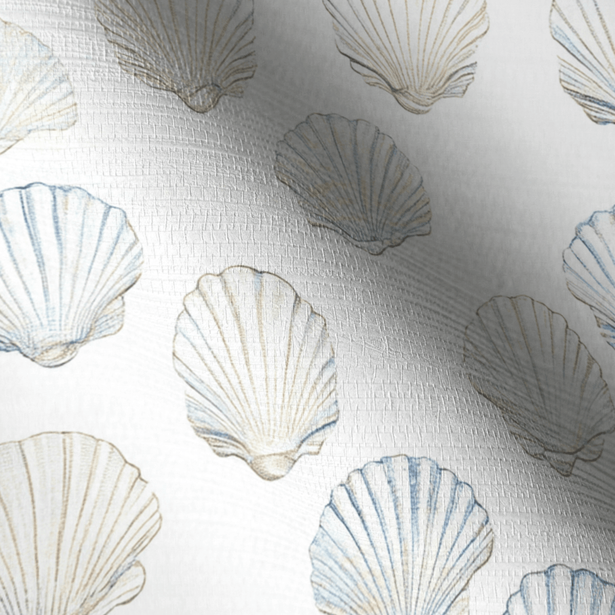Sally's Sea Shells Faux Grasscloth Wallpaper - Lemon Park