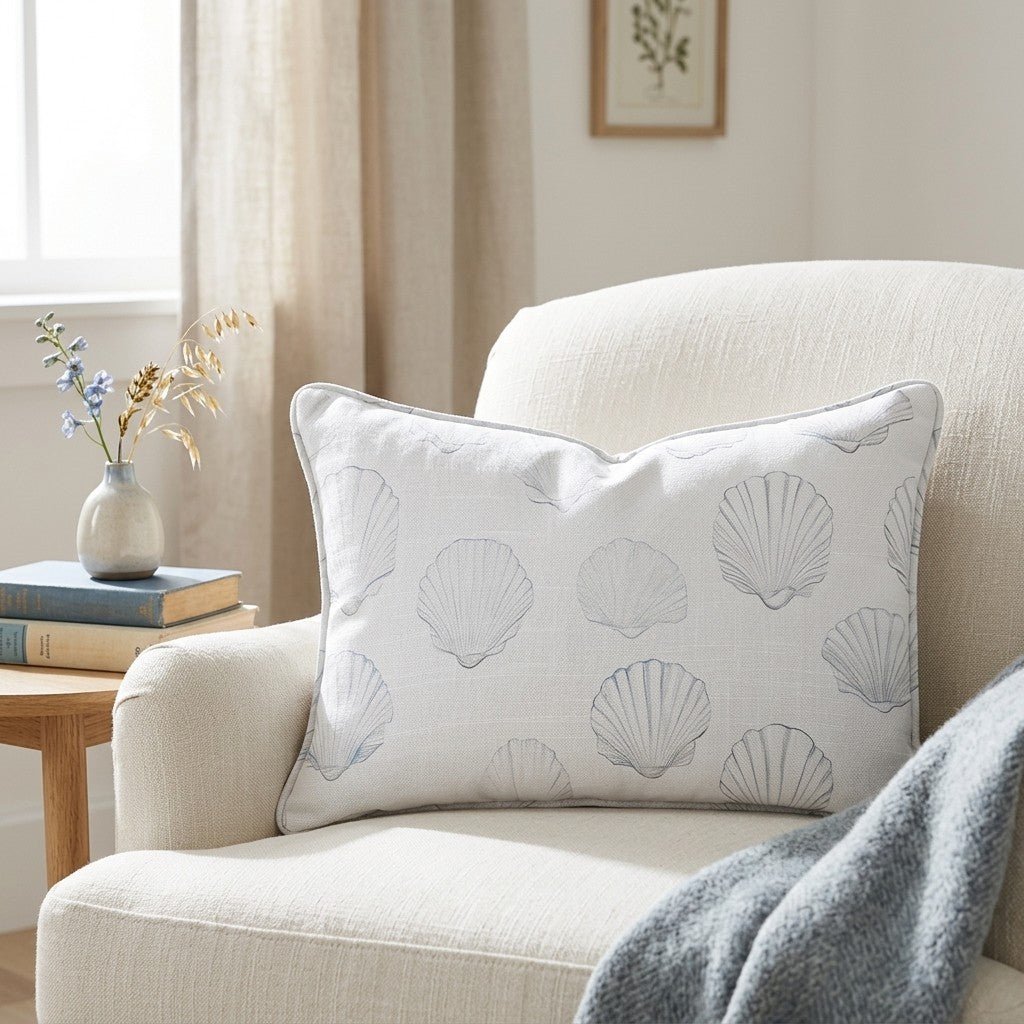 Sally's Sea Shells Throw Pillow - Benton Lane Home - Lemon Park