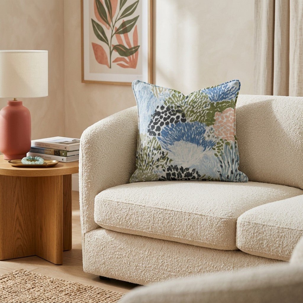 Salted Frond Throw Pillow - Benton Lane Home - Hillcroft Home