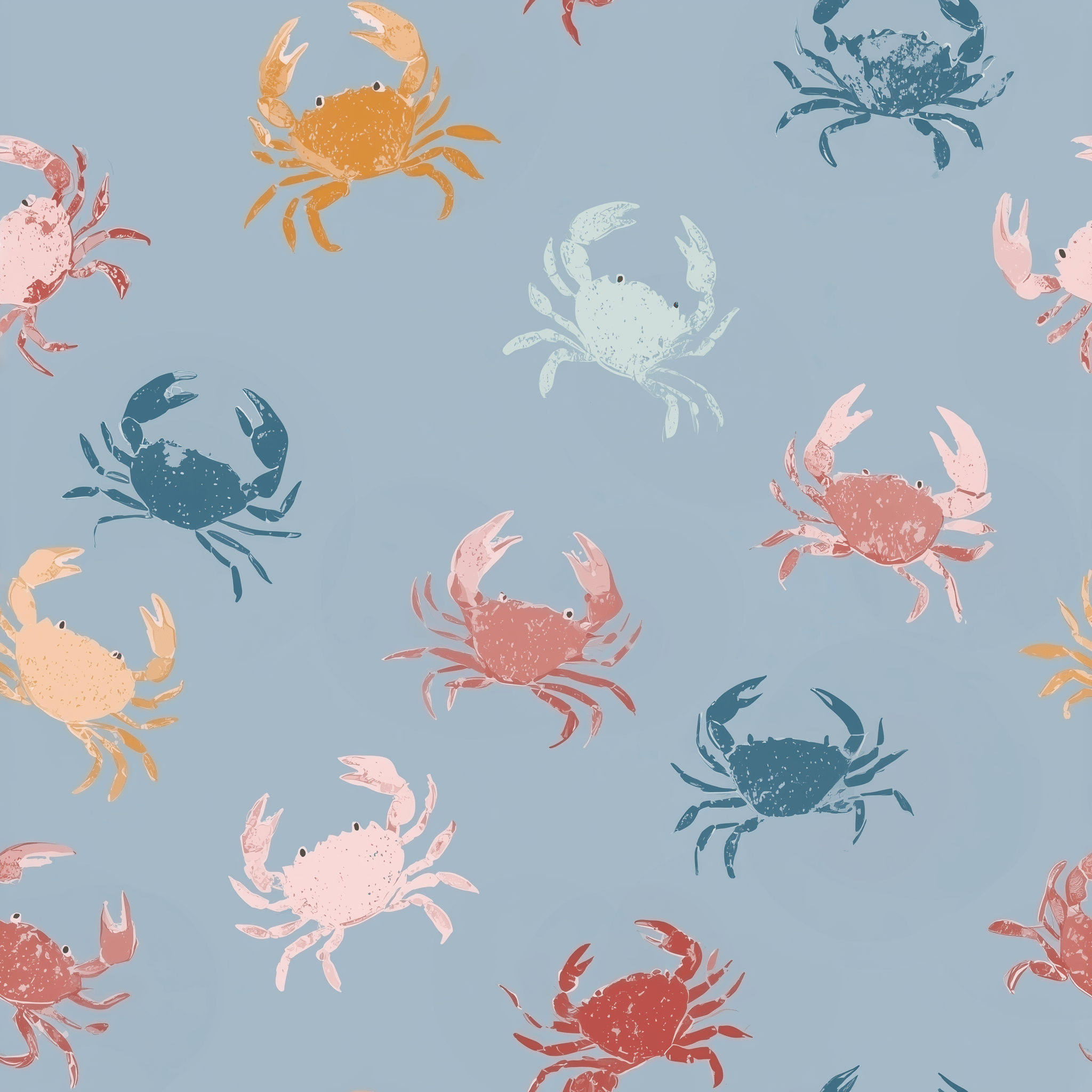 Saltwater Crawl Wallpaper - Benton Lane Home - Painted Paper