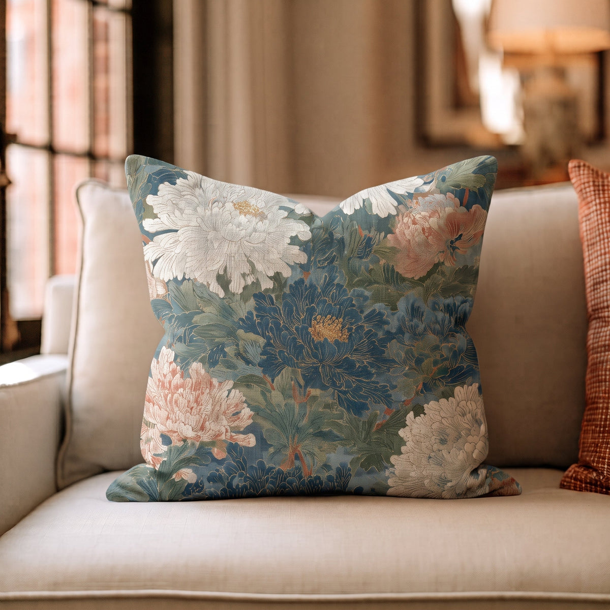Saltwater Floral Throw Pillow - Benton Lane Home - Hillcroft Home