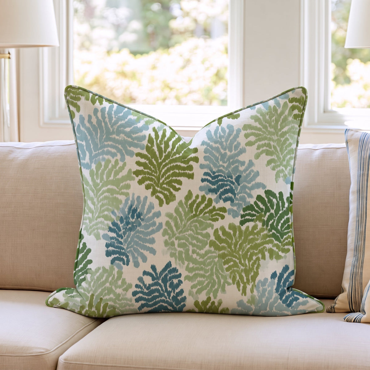 Saltwater Throw Pillow - Benton Lane Home - Hillcroft Home