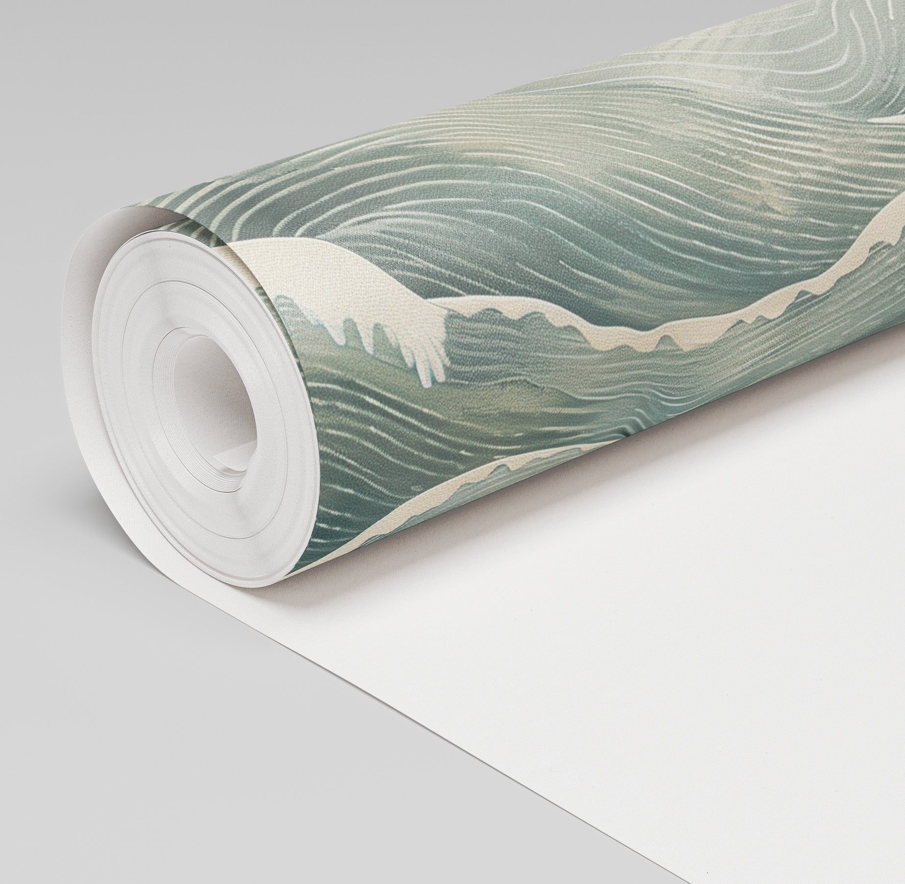 Saltwater Waves Wallpaper - Painted Paper
