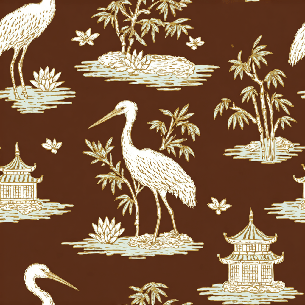 Sandhill Cranes Wallpaper - Benton Lane Home - Painted Paper