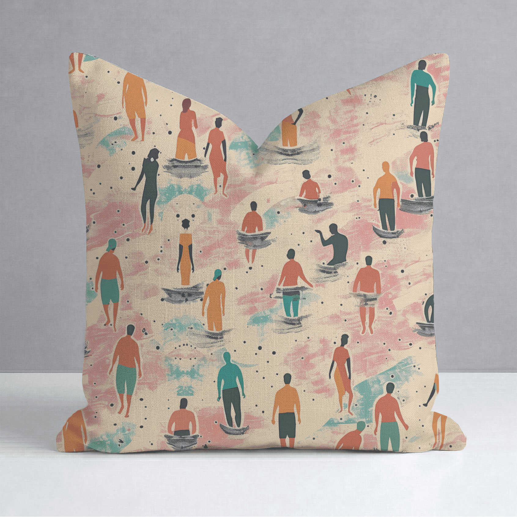 Sandy Shores Gathering Throw Pillow - Benton Lane Home - Lemon Park