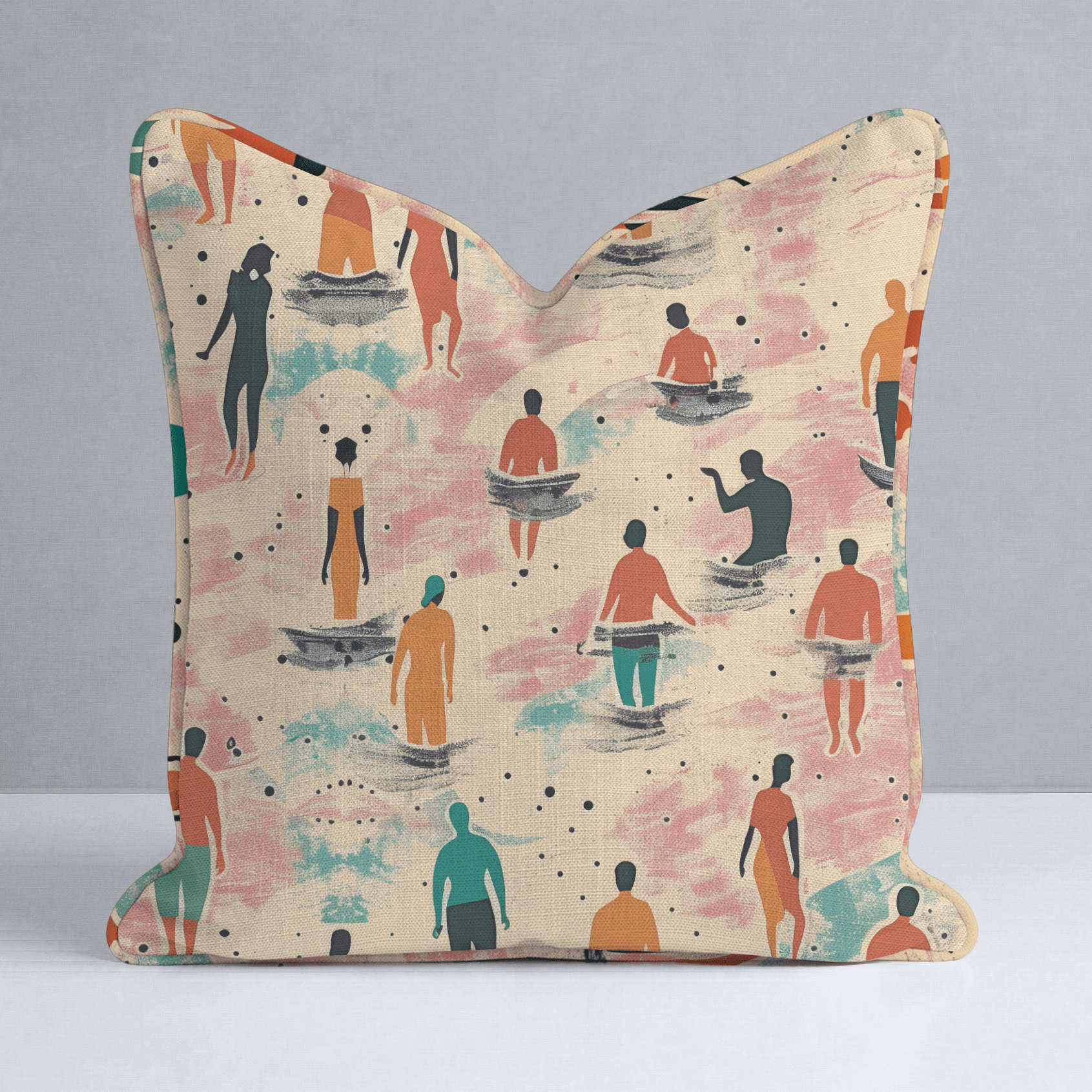 Sandy Shores Gathering Throw Pillow - Benton Lane Home - Lemon Park