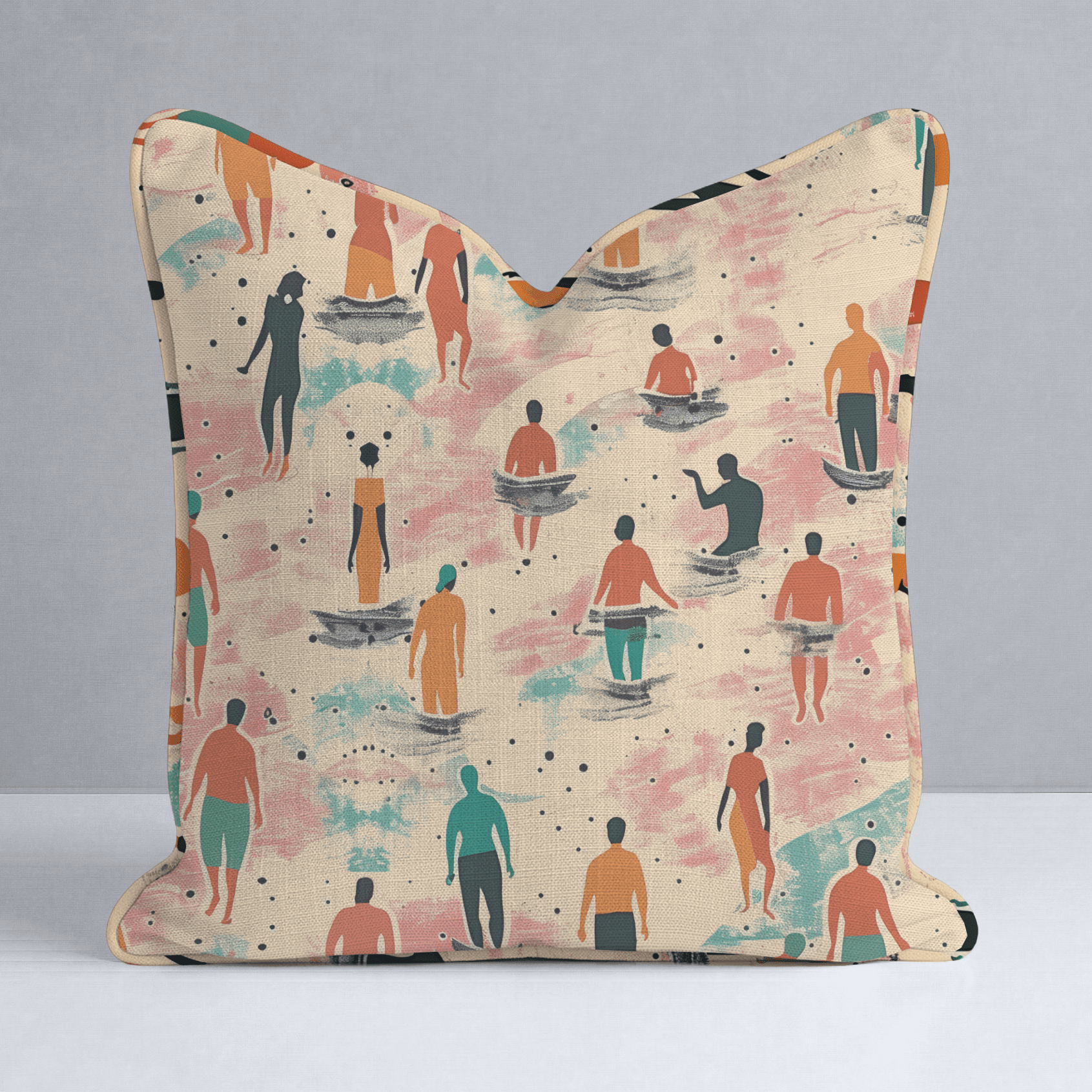 Sandy Shores Gathering Throw Pillow - Benton Lane Home - Lemon Park