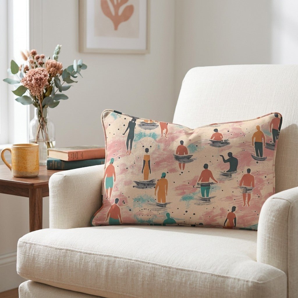 Sandy Shores Gathering Throw Pillow - Benton Lane Home - Lemon Park