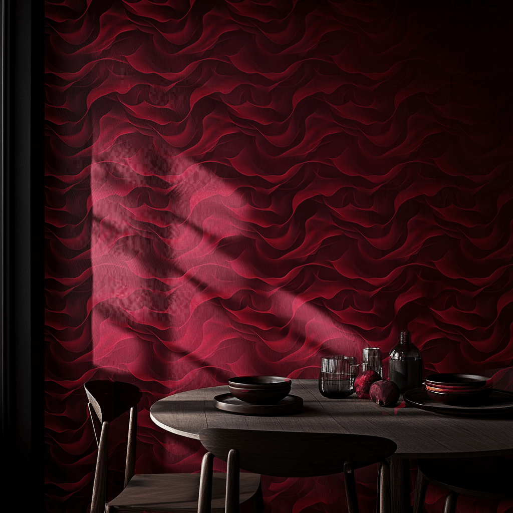 Sangria Shadows Wallpaper - Benton Lane Home - Painted Paper