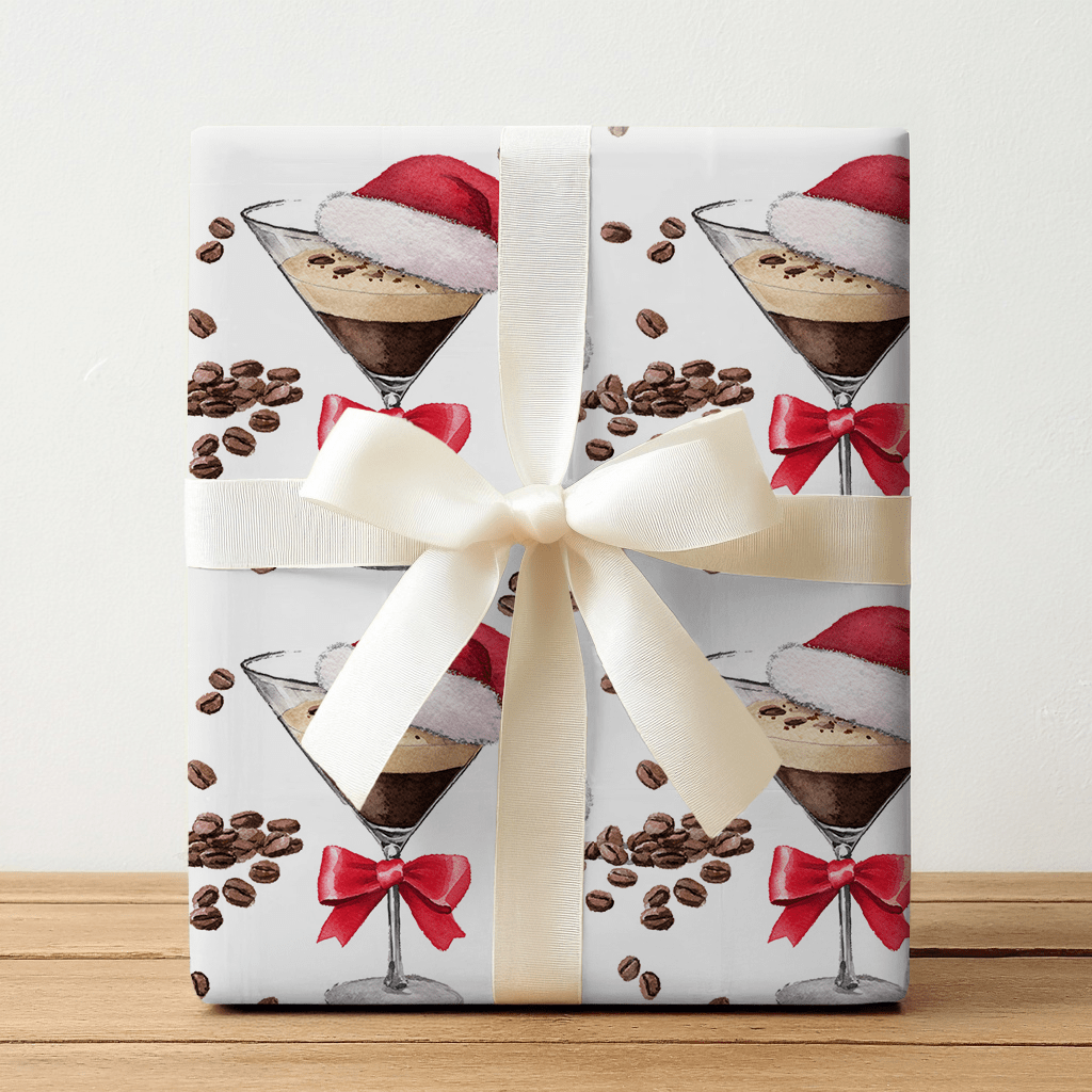 Santa Espresso - Wrapping Paper - Benton Lane Home - Lemon Park