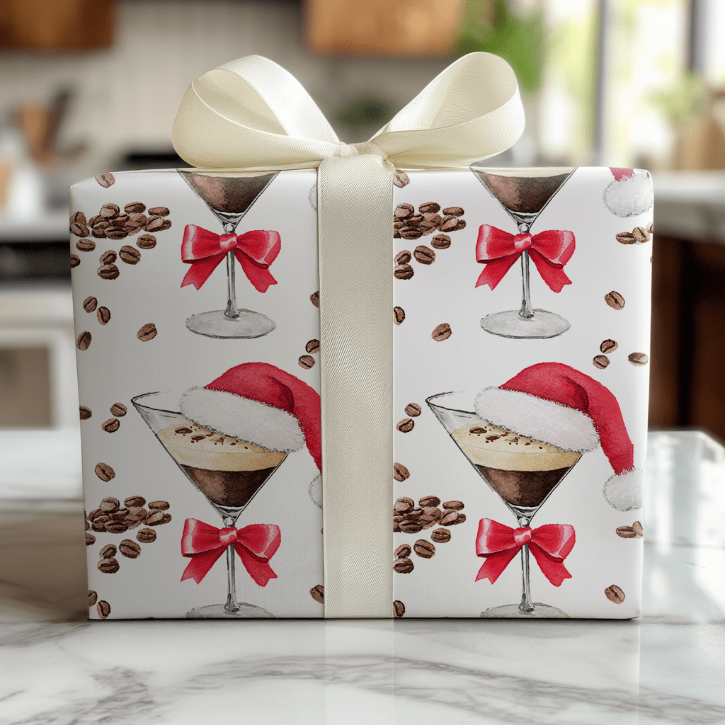 Santa Espresso - Wrapping Paper - Benton Lane Home - Lemon Park