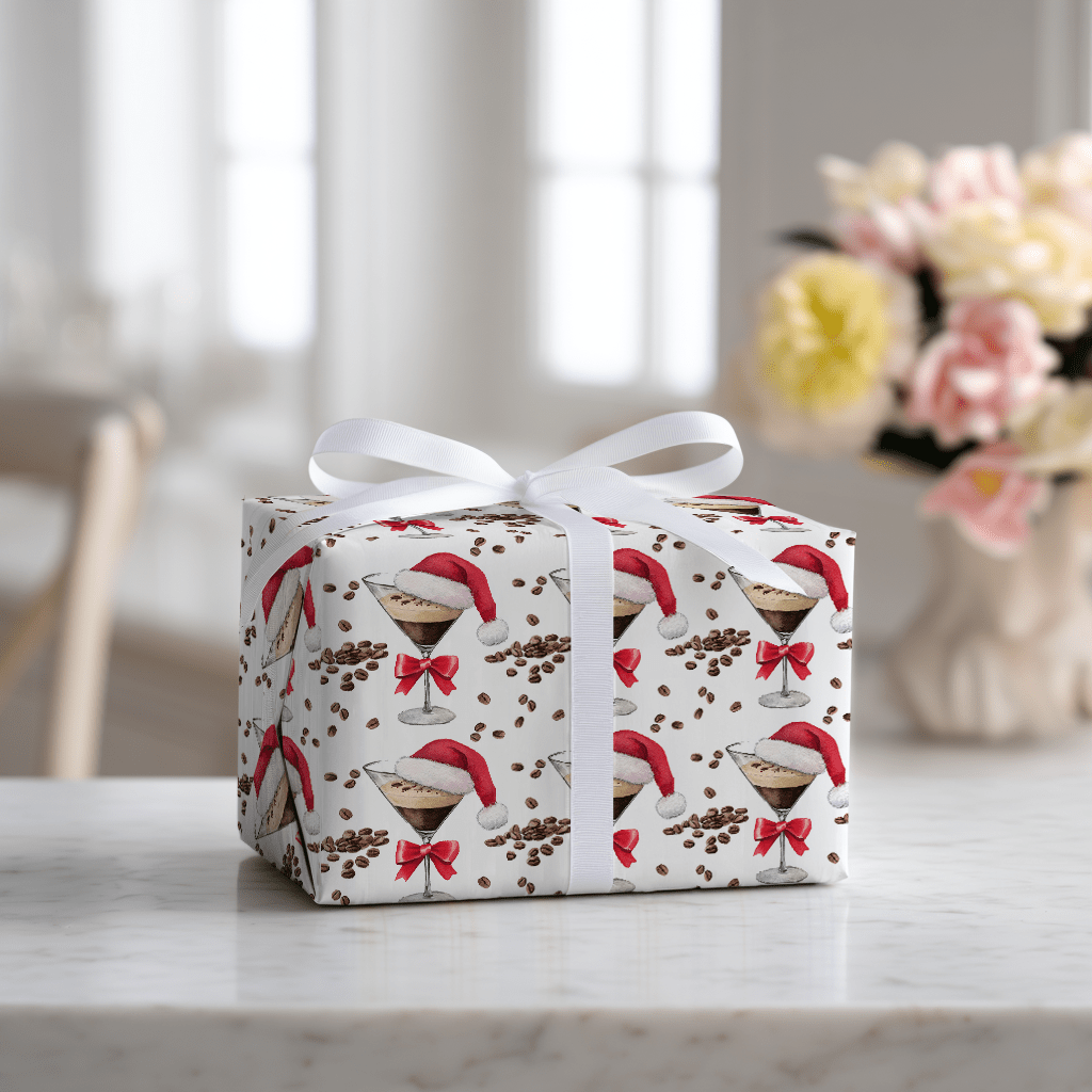 Santa Espresso - Wrapping Paper - Benton Lane Home - Lemon Park