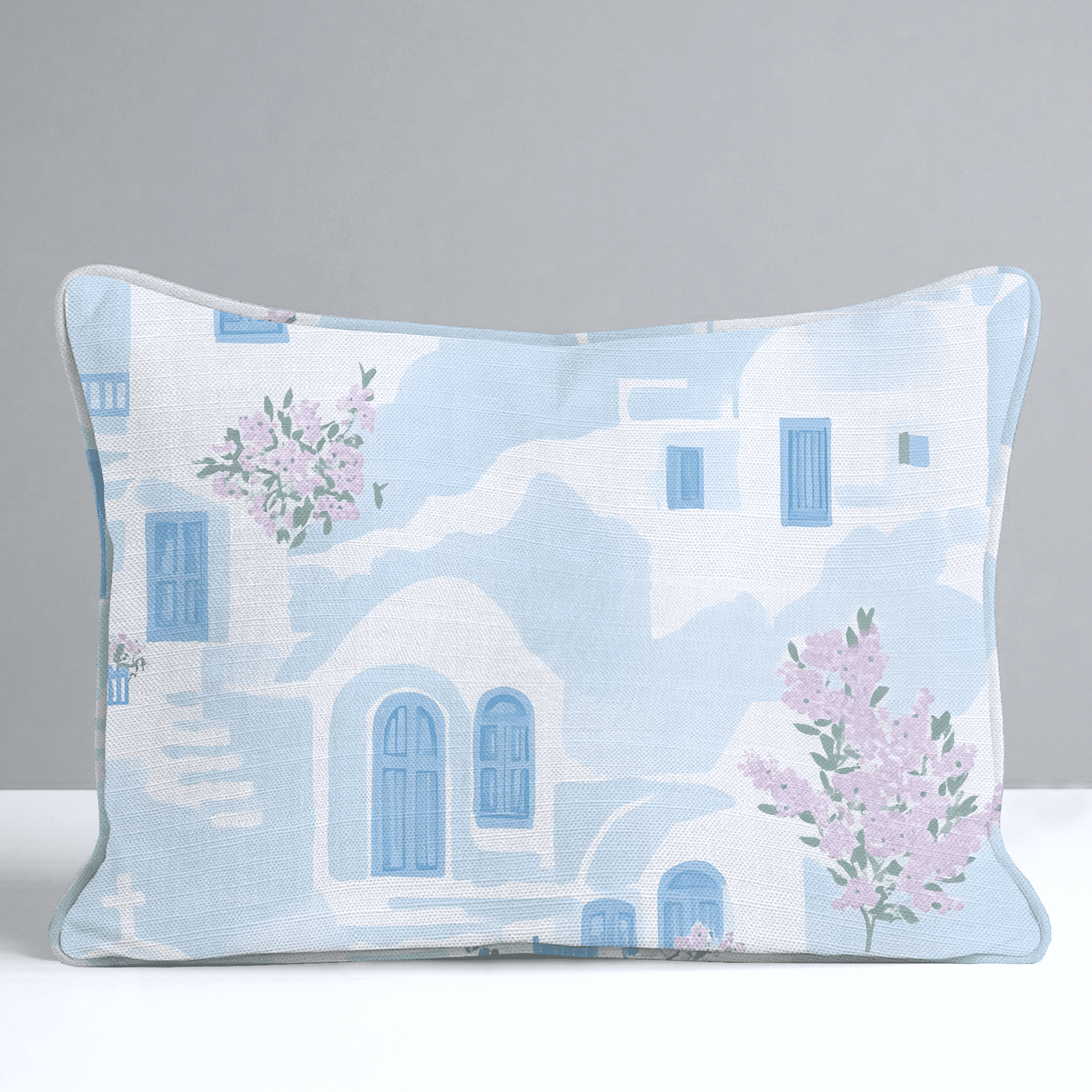 Santorini Sunset Throw Pillow - Benton Lane Home - Lemon Park