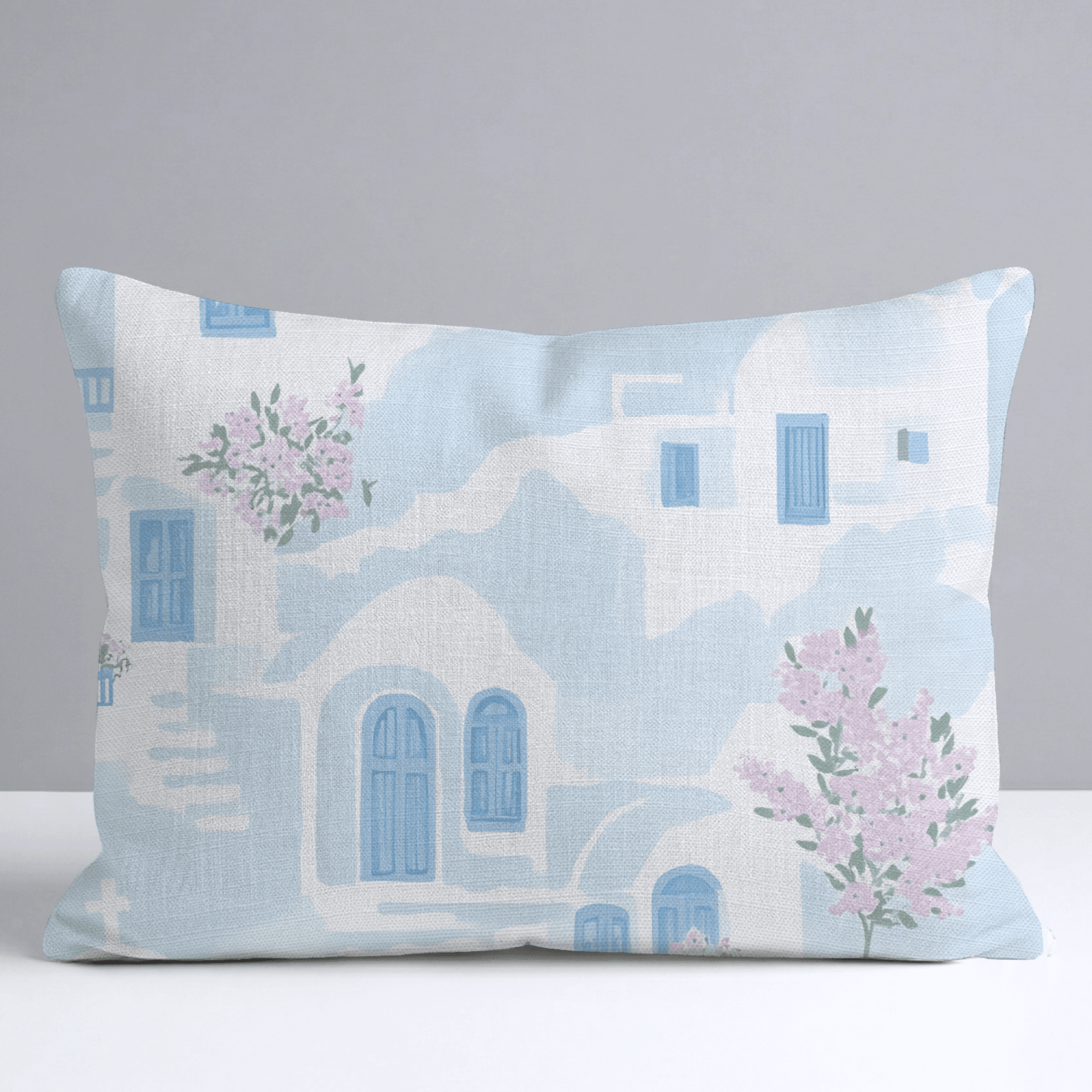 Santorini Sunset Throw Pillow - Benton Lane Home - Lemon Park