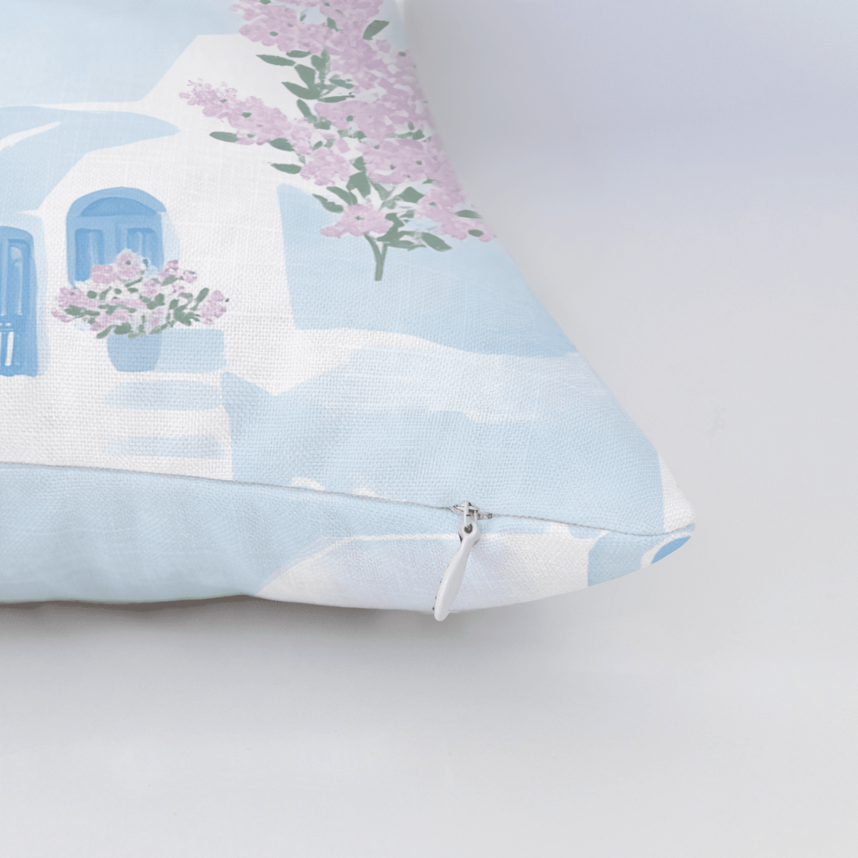 Santorini Sunset Throw Pillow - Benton Lane Home - Lemon Park
