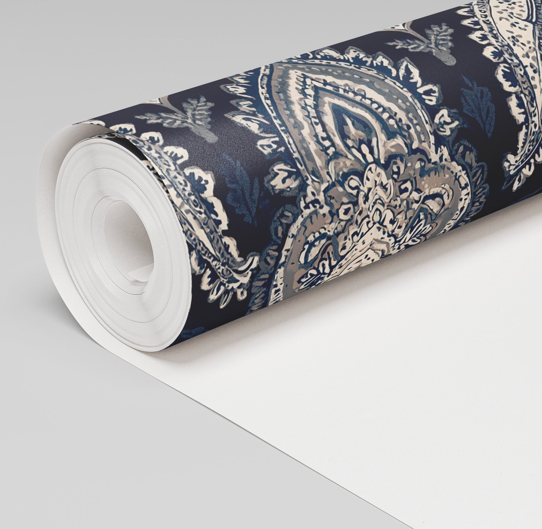 Sapphire Parlour Wallpaper - Benton Lane Home - Painted Paper