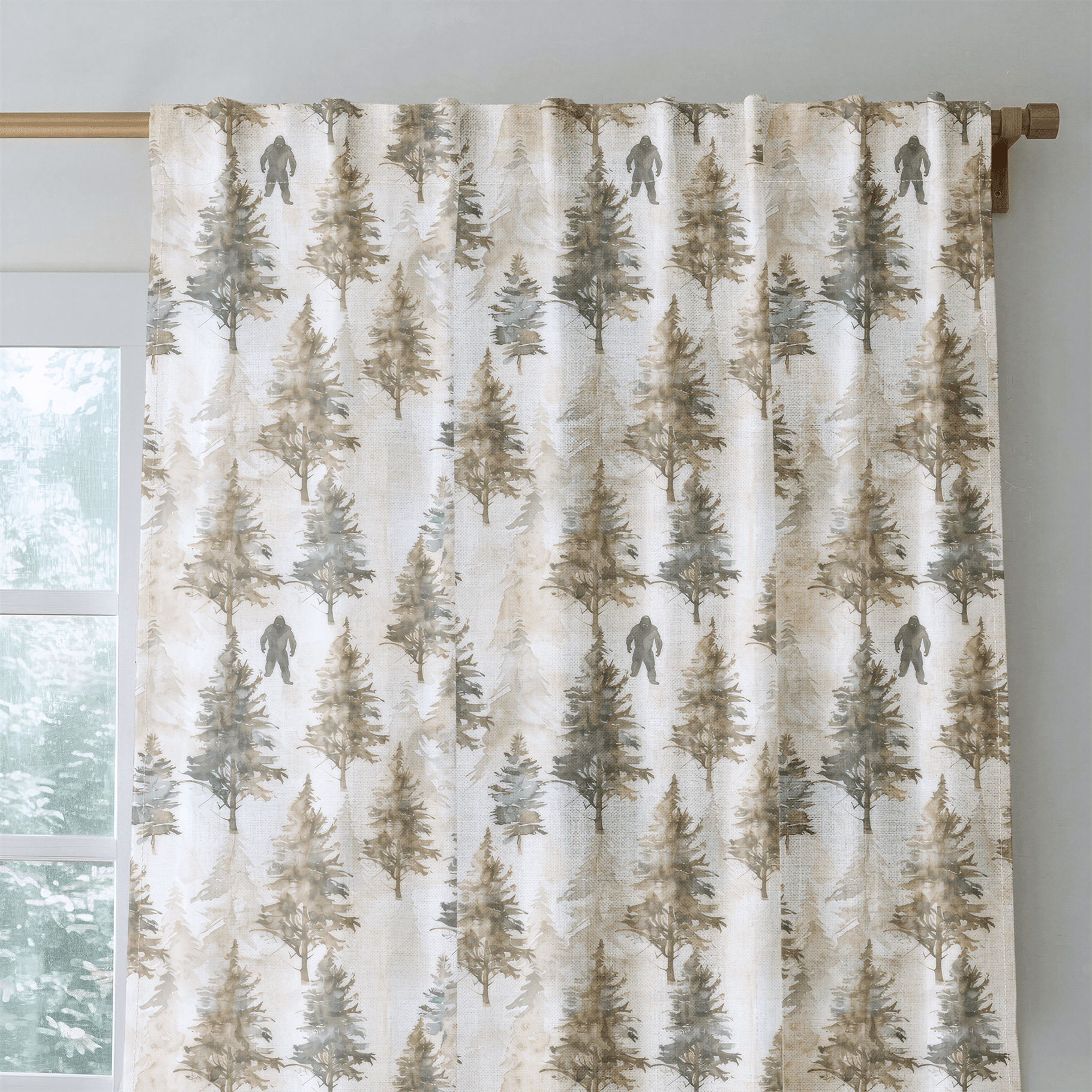 Sasquatch Sanctuary - Drapery - Benton Lane Home - Lemon Park