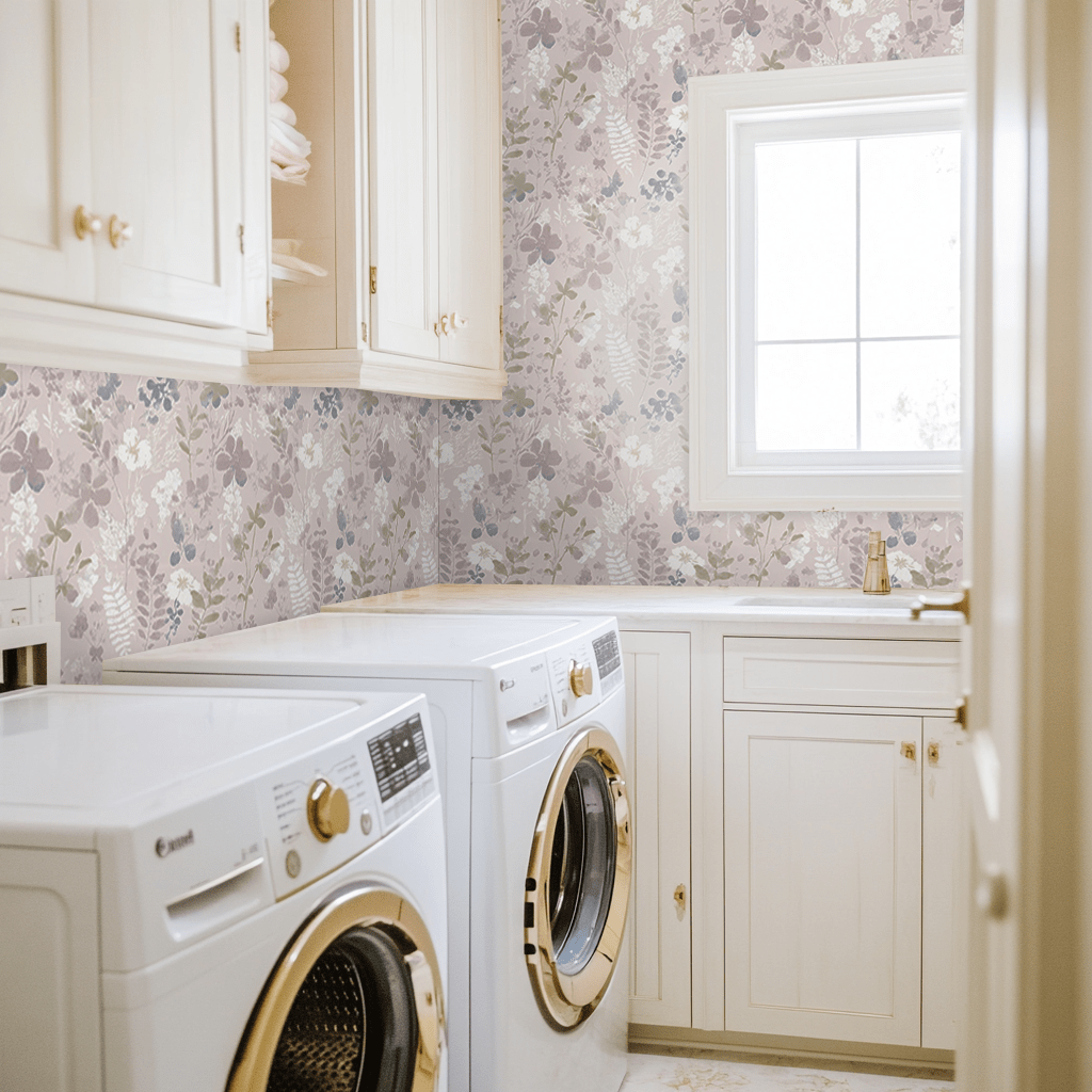 Satin Mauve Wallpaper - Lemon Park