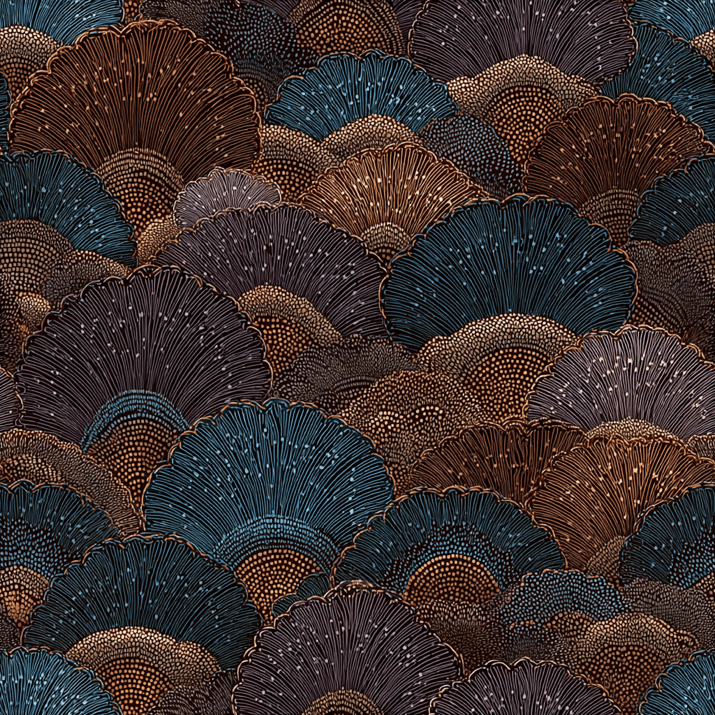 Scallop Mirage Wallpaper - Benton Lane Home - Painted Paper