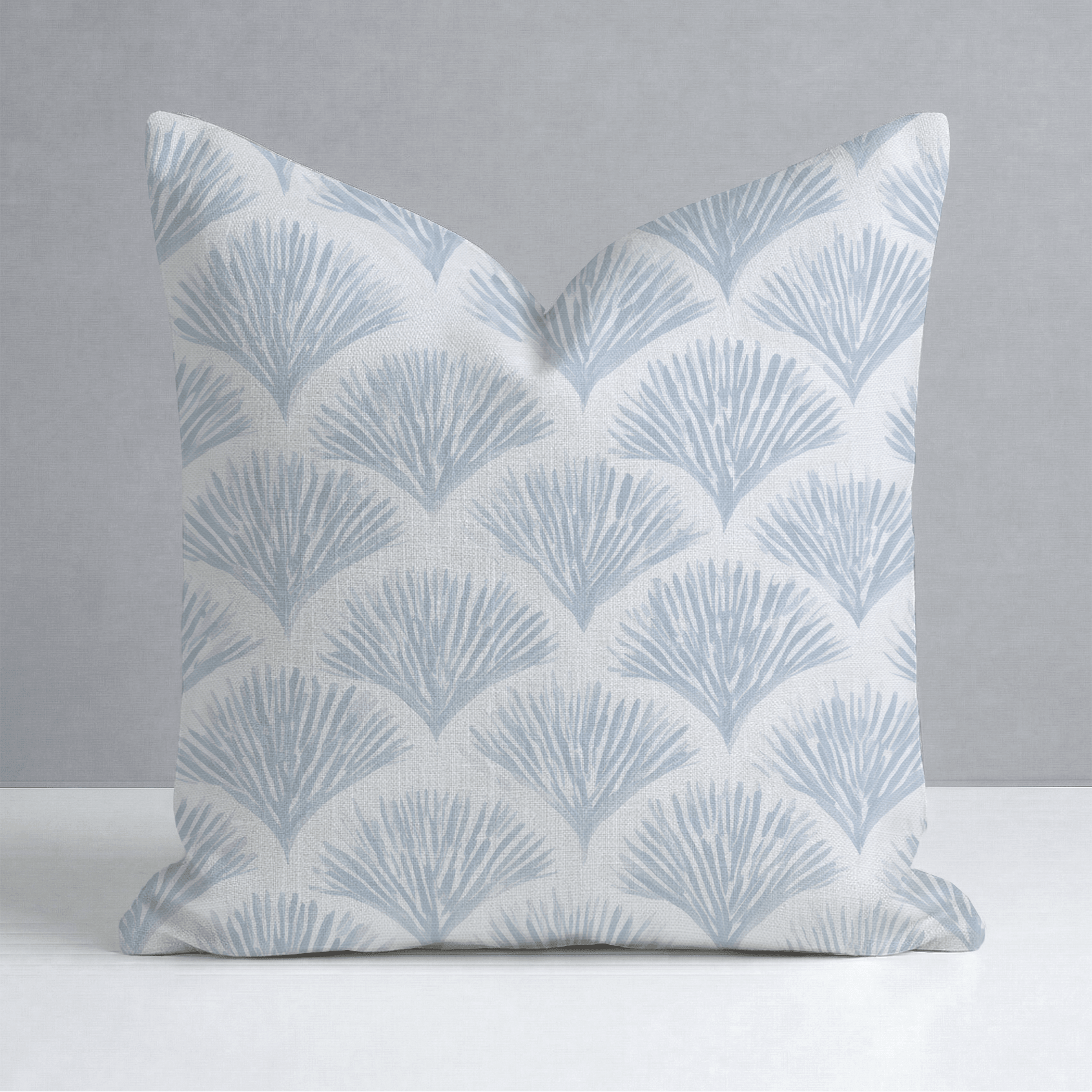 Scalloped Sky Throw Pillow - Lemon Park
