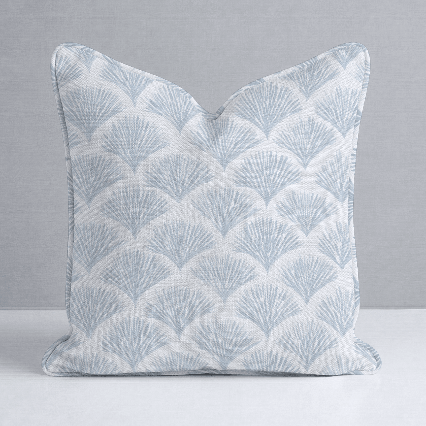 Scalloped Sky Throw Pillow - Lemon Park