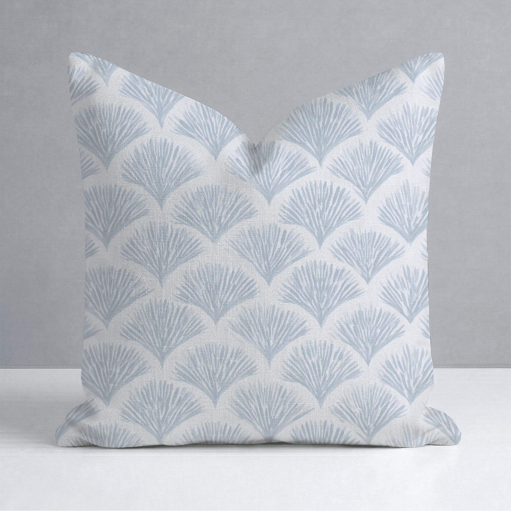 Scalloped Sky Throw Pillow - Lemon Park