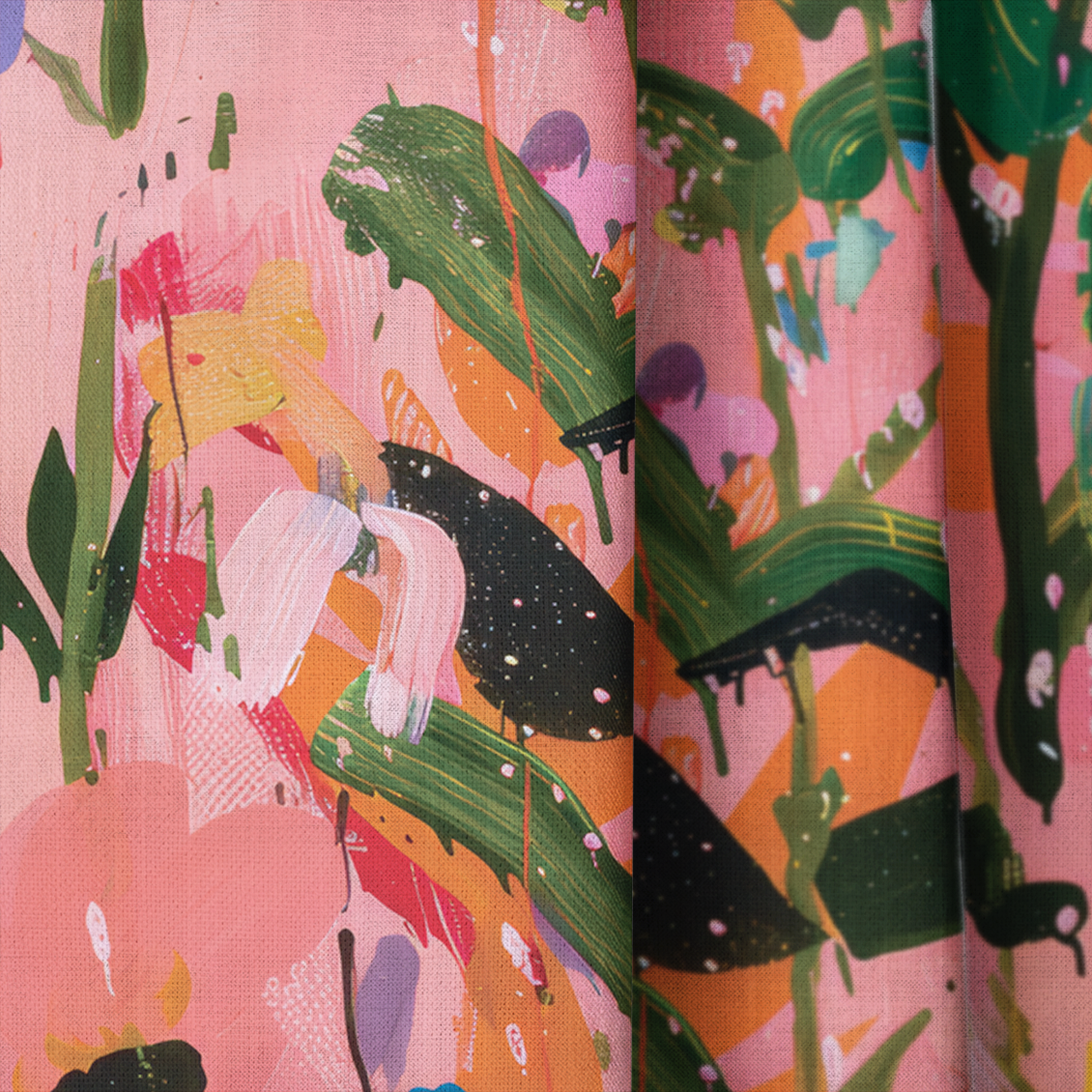 Scarlett's Spring Canvas - Drapery - Benton Lane Home - Lemon Park