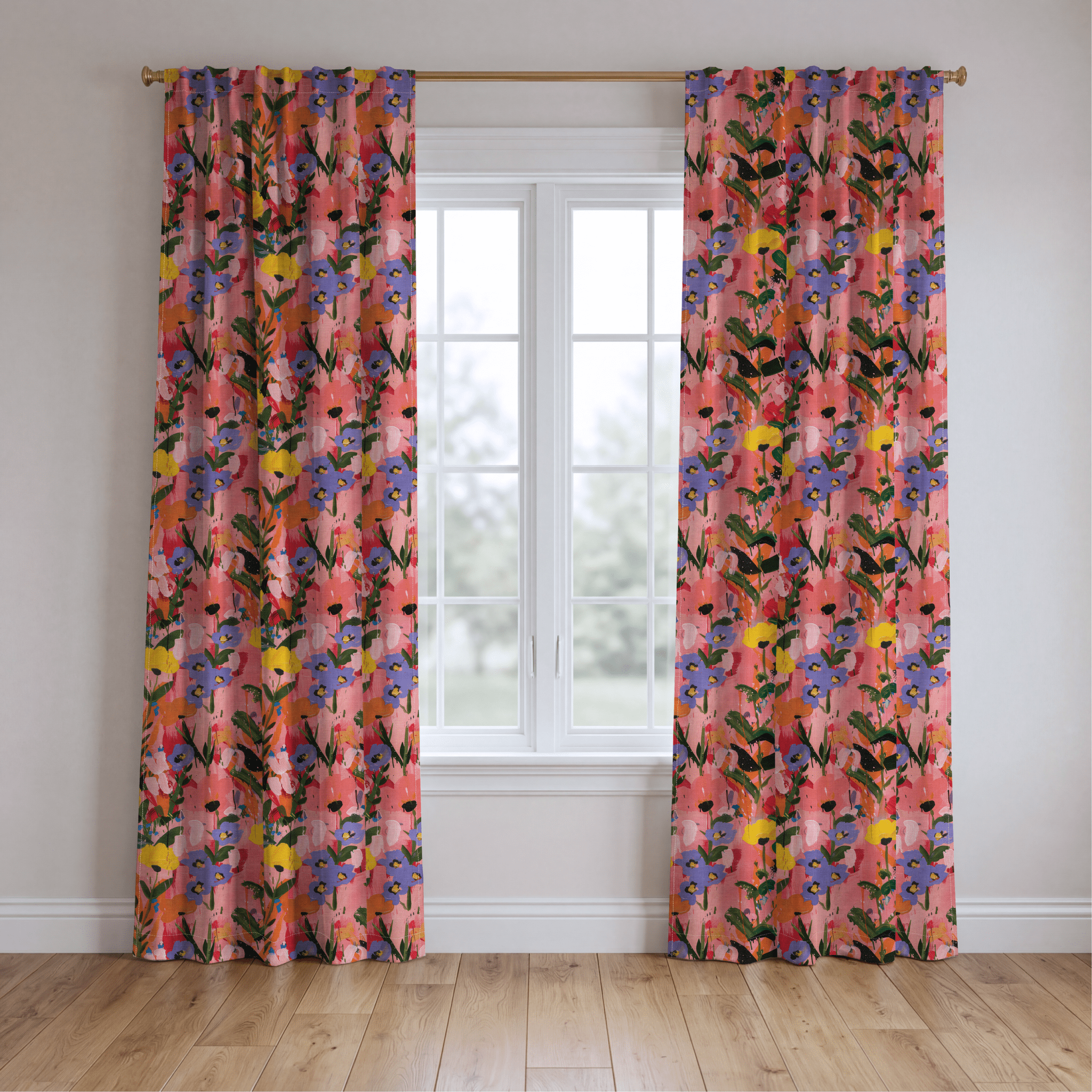 Scarlett's Spring Canvas - Drapery - Benton Lane Home - Lemon Park