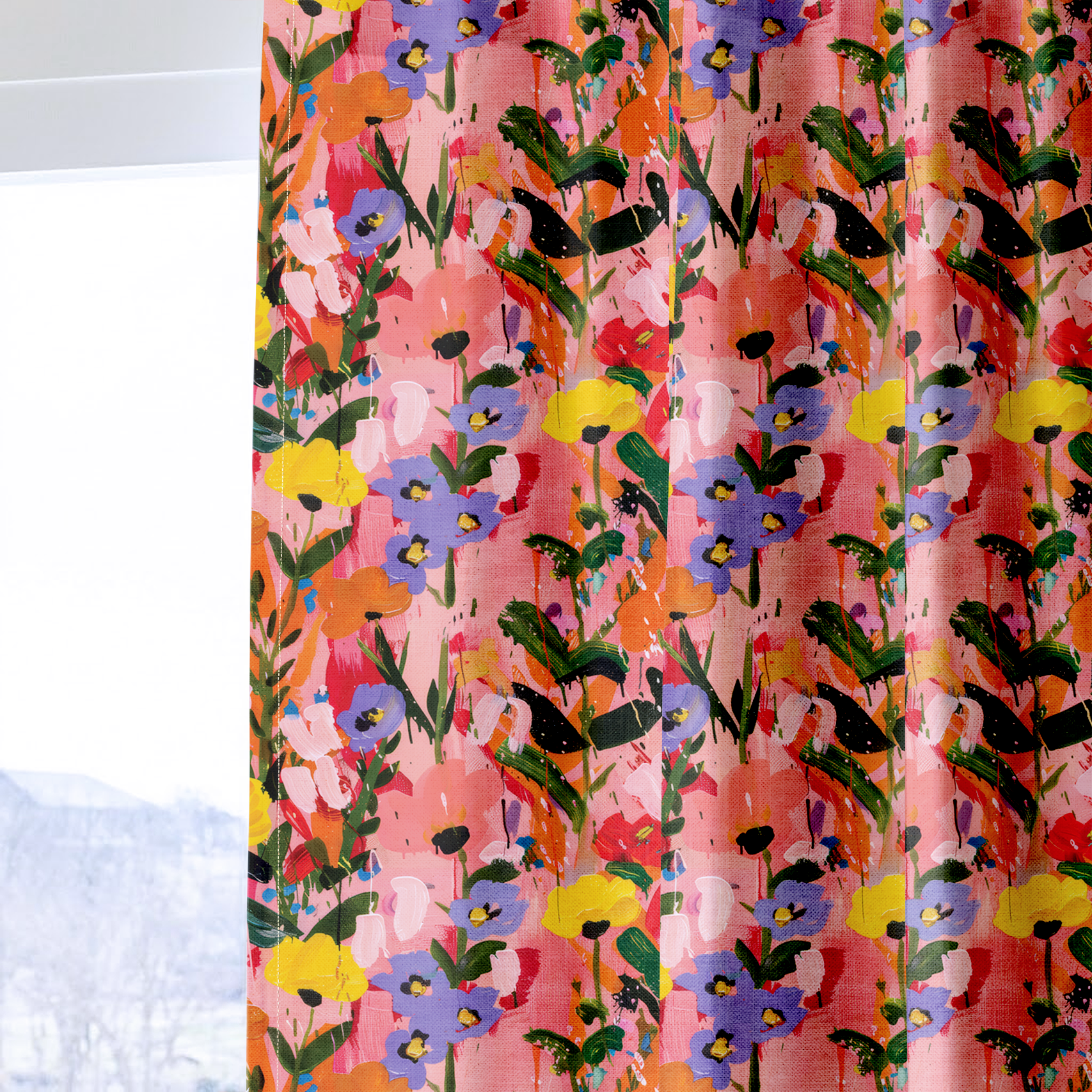 Scarlett's Spring Canvas - Drapery - Benton Lane Home - Lemon Park