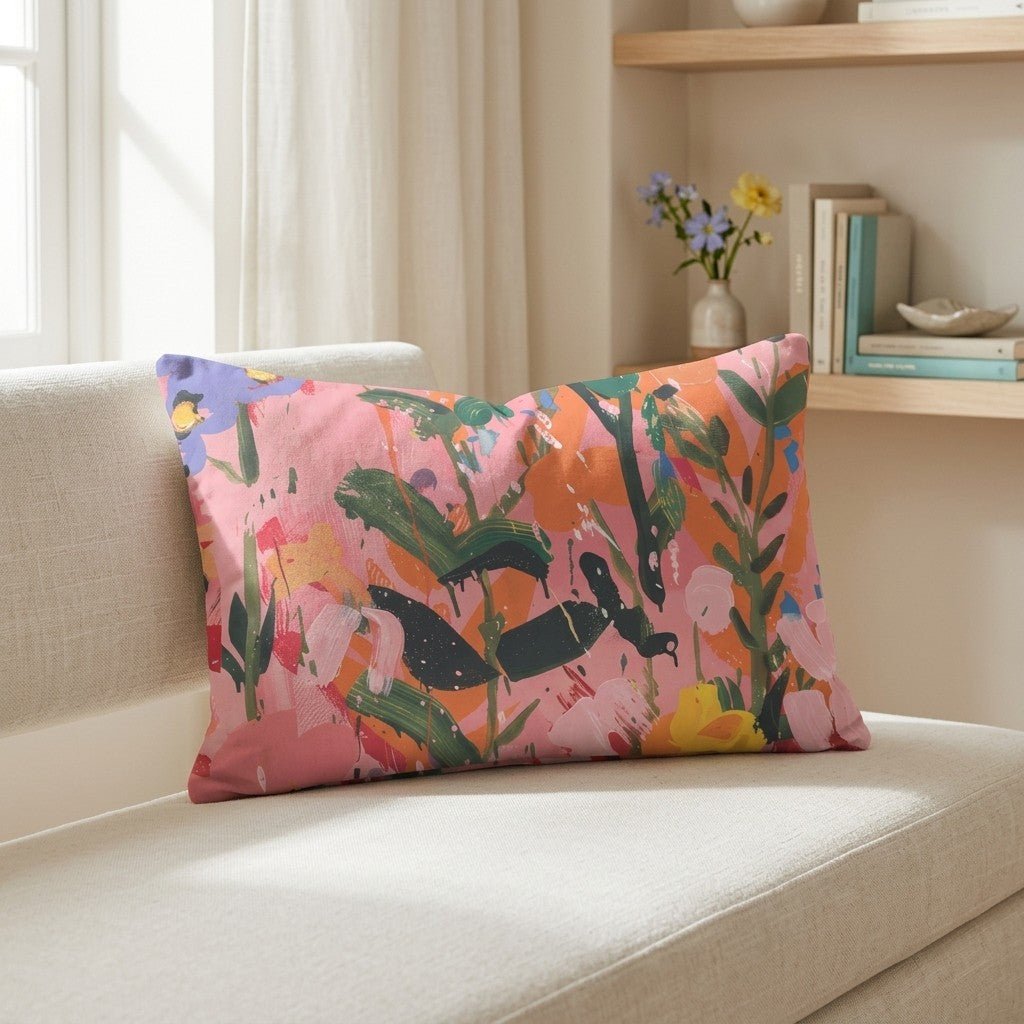 Scarlett's Spring Canvas Throw Pillow - Lemon Park