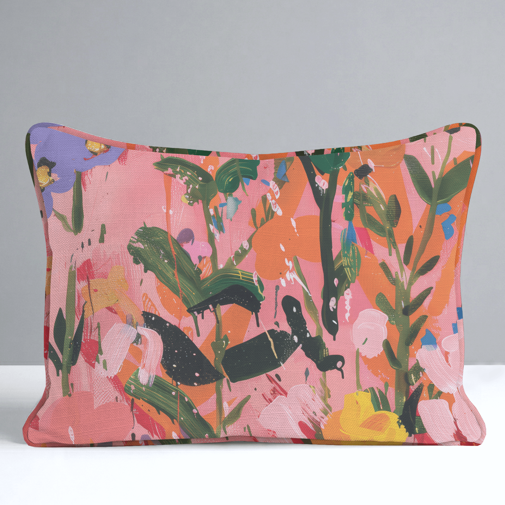 Scarlett's Spring Canvas Throw Pillow - Lemon Park