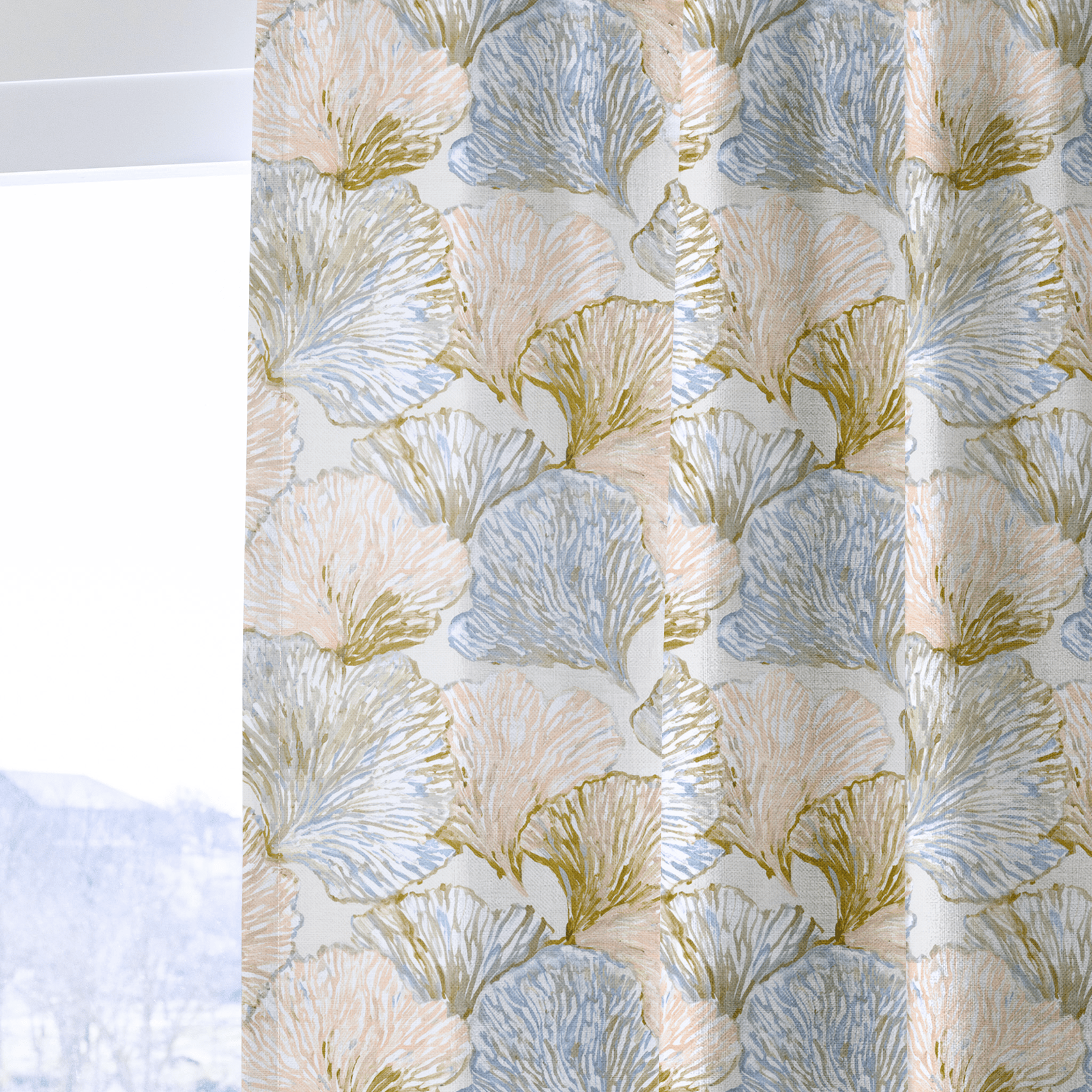 Sea Fan - Drapery - Benton Lane Home - Lemon Park