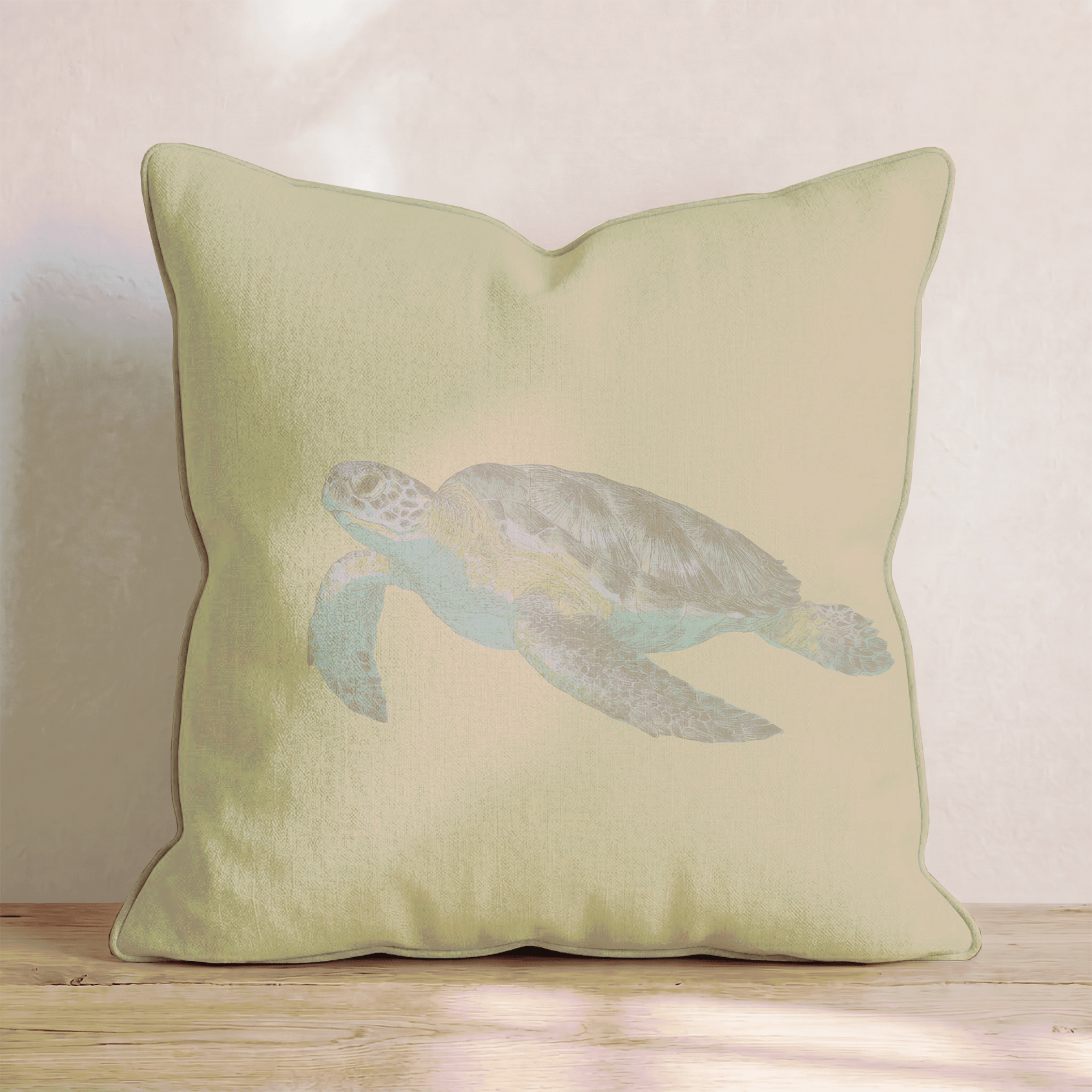 Sea Turtle Swim Throw Pillow - Benton Lane Home - Hillcroft Home