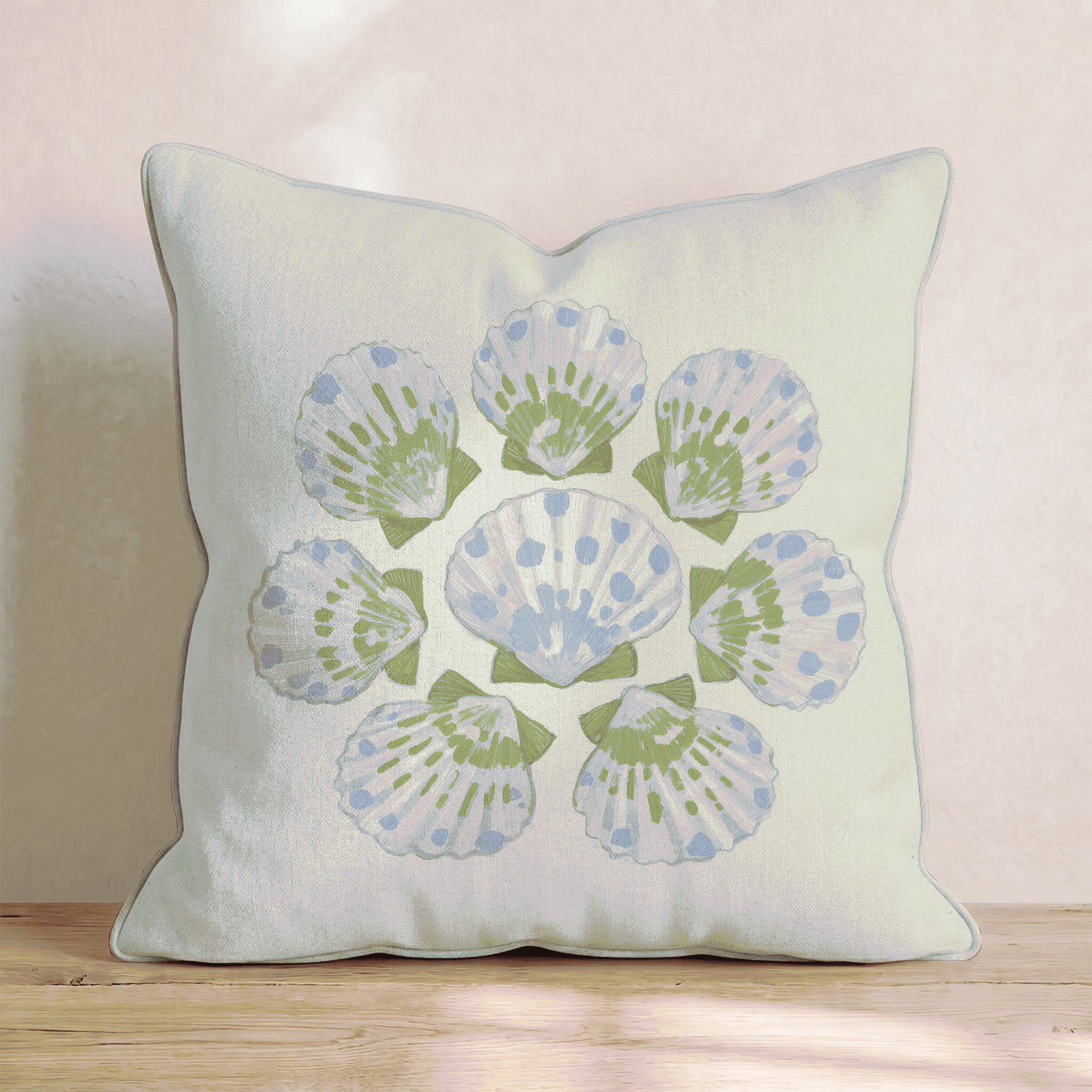 Seashell Scallop Throw Pillow - Benton Lane Home - Hillcroft Home