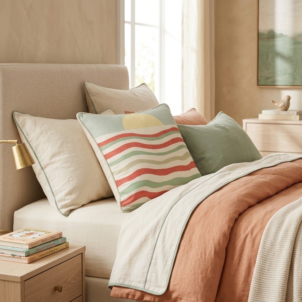 Seaside Sunrise Throw Pillow - Benton Lane Home - Hillcroft Home