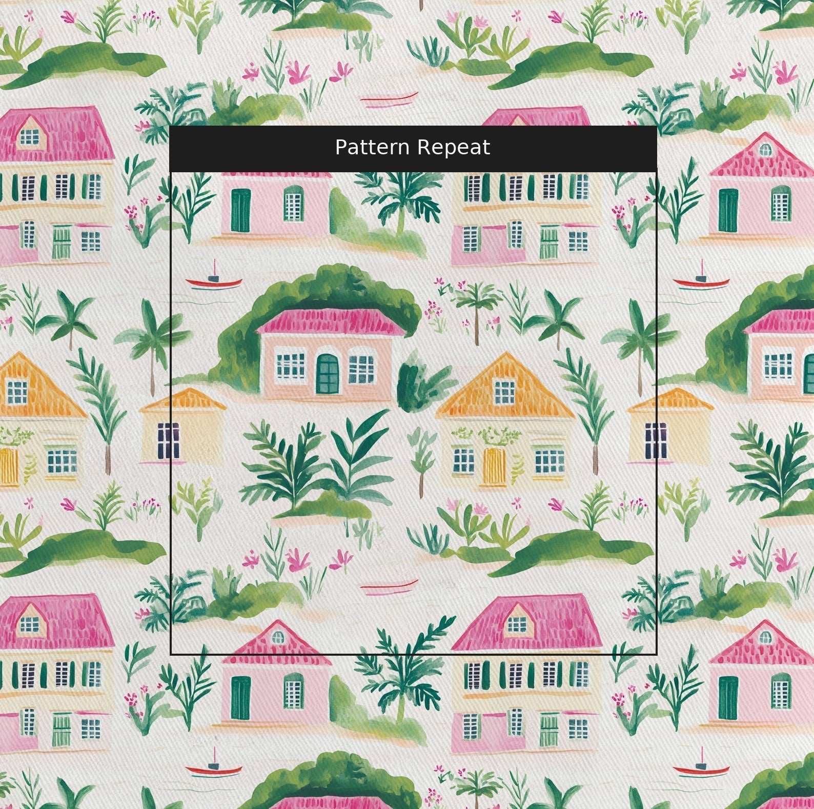 Seaside Village - Fabric - Benton Lane Home - Lemon Park