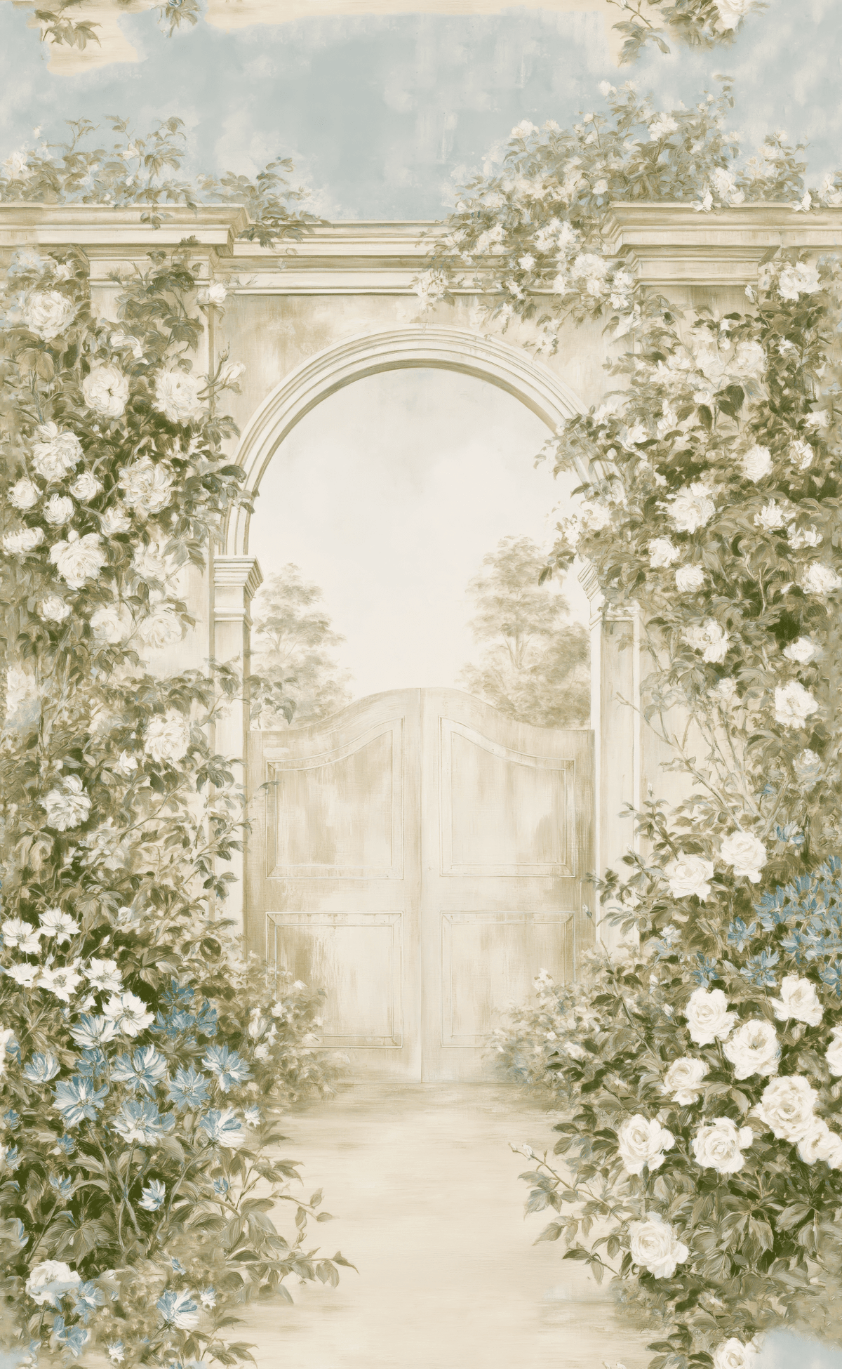 Secret Arch - Wall Mural - Painted Paper