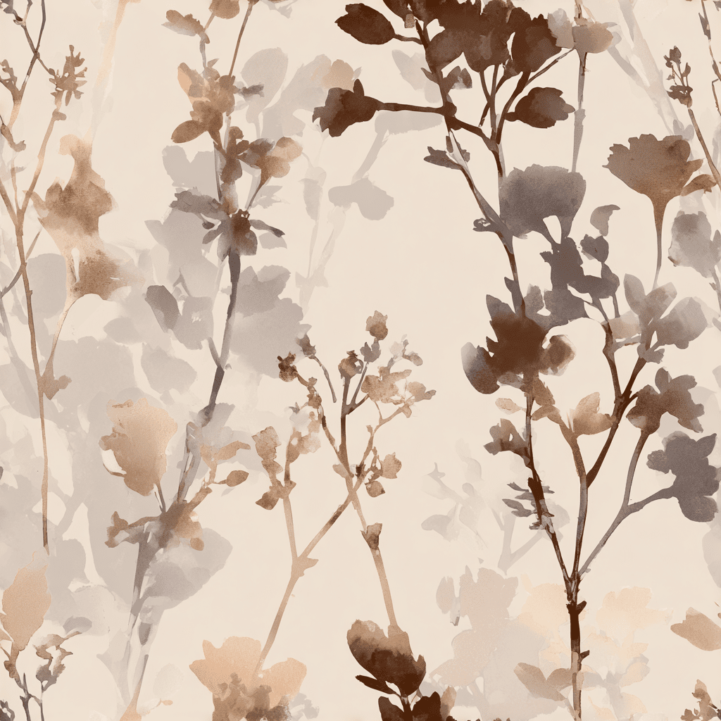 Sepia Garden Wallpaper - Benton Lane Home - Benton Lane