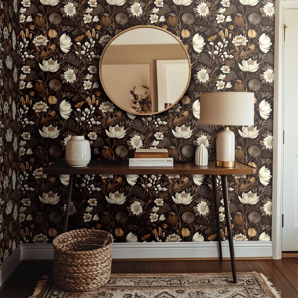 Sepia Sonata Wallpaper - Benton Lane Home - Painted Paper