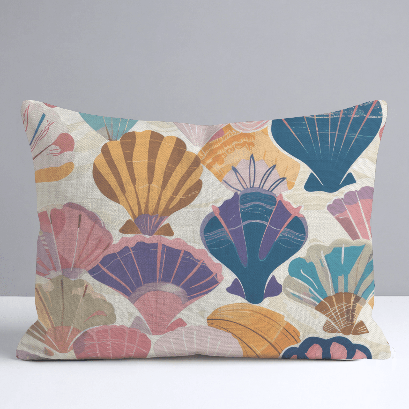 Seraphina's Seashell Sonata Throw Pillow - Benton Lane Home - Lemon Park