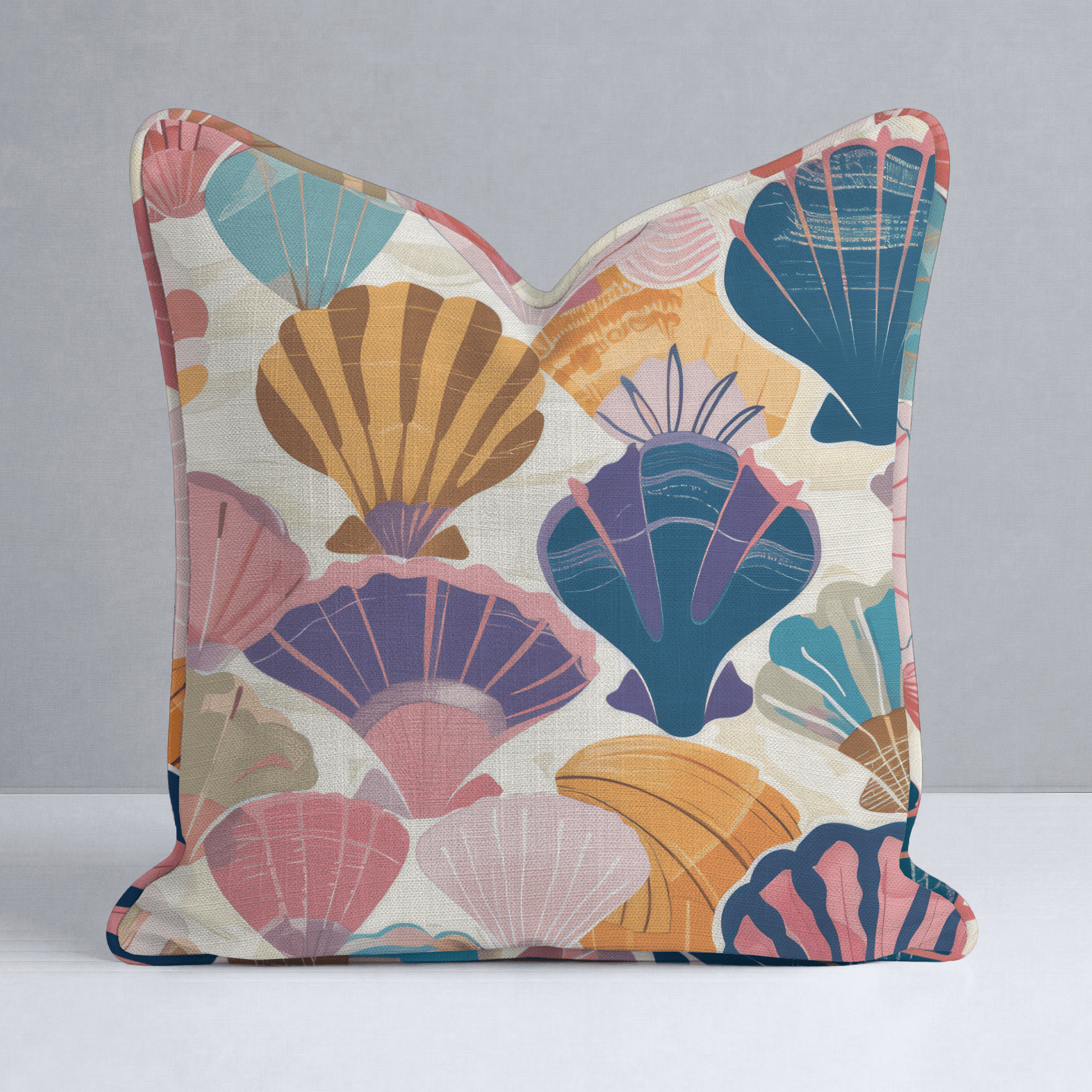 Seraphina's Seashell Sonata Throw Pillow - Benton Lane Home - Lemon Park