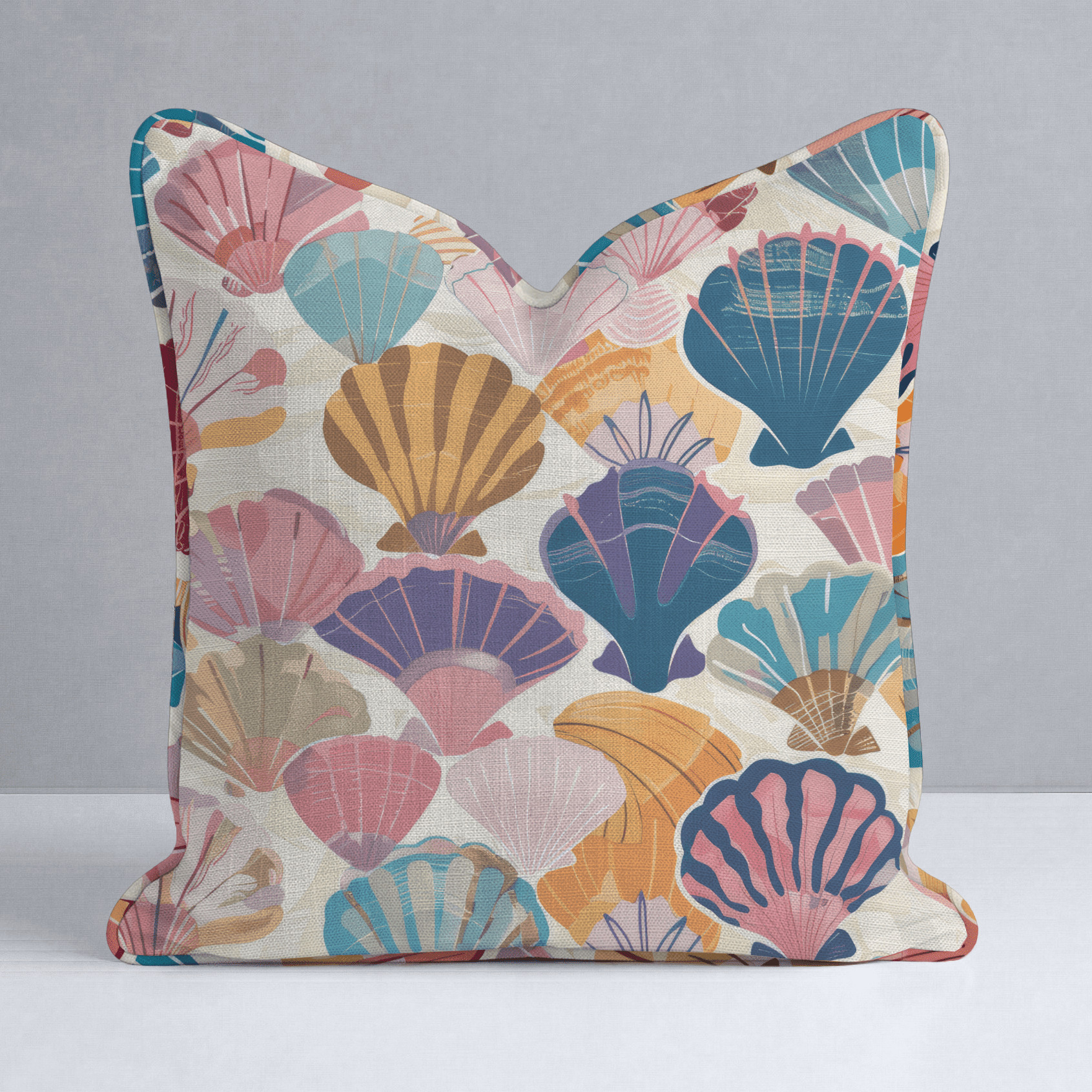 Seraphina's Seashell Sonata Throw Pillow - Benton Lane Home - Lemon Park