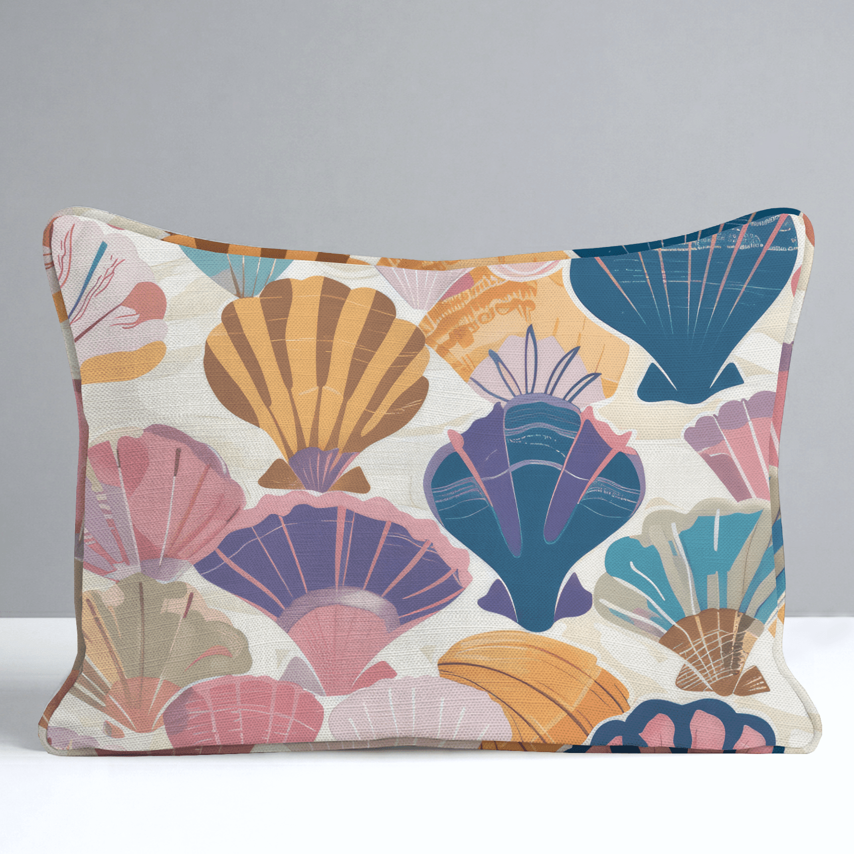 Seraphina's Seashell Sonata Throw Pillow - Benton Lane Home - Lemon Park