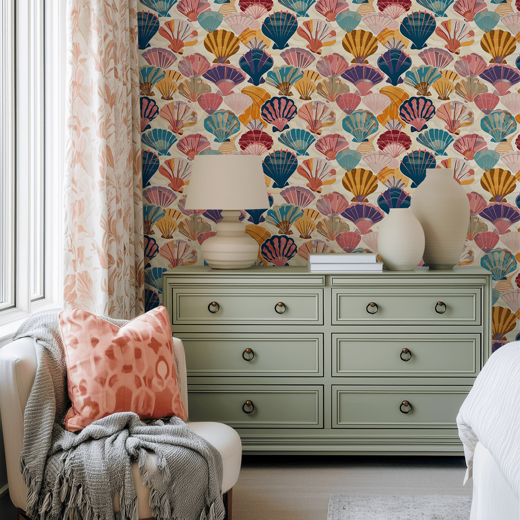 Seraphina's Seashell Sonata Wallpaper - Lemon Park