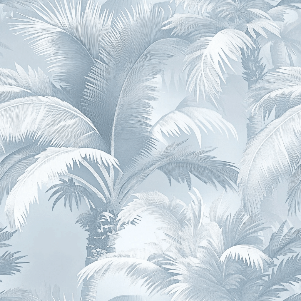 Serene Palm Wallpaper - Painted Paper